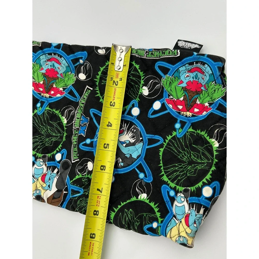 Pokemon Pocket Monsters XY Quilted Bag Mega Charizard Venusaur Blastoise Black